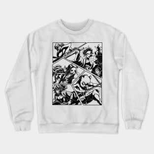 Demon Slayer Tanjiro Team Line Art Crewneck Sweatshirt